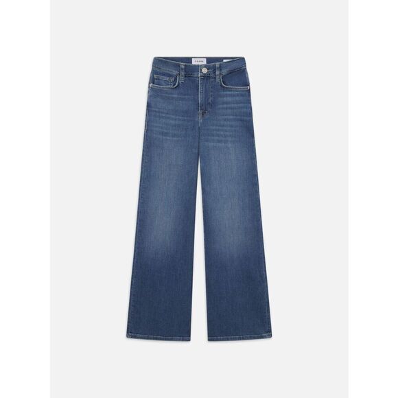 NWT Frame Denim Le Slim Palazzo in Drizzle 34 $268 - Picture 1 of 4